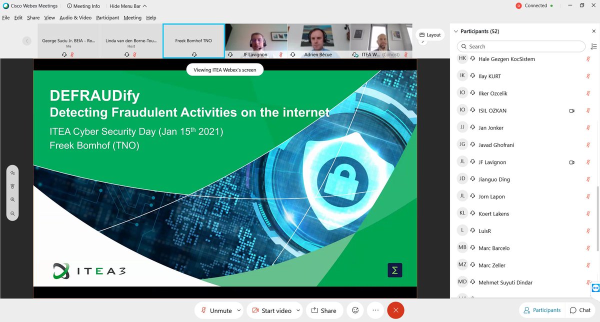 beiaconsult's tweet photo. Our company participated in @ITEA_3 Cyber Security Day 2021 on 15 January 2021. It was a great opportunity for us to present our projects: #STACK, @Itea3P, #DefraudiFy and #Scratch. #CyberSecurity #DataPrivacy #Hacking https://t.co/gVFmIVqCZP