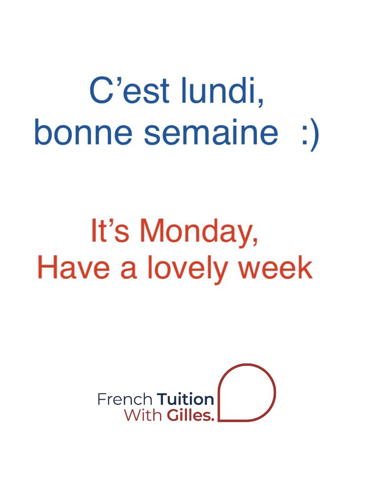 Je vous souhaite une excellente semaine 🇫🇷😀
Have a lovely week 🇬🇧 
#french #onlineclasses