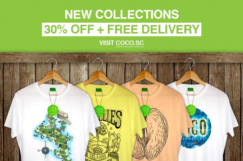 cocoseychelles's tweet photo. To celebrate our newly released t-shirt collections we are offering 30% off and FREE delivery on Mahe! Visit https://t.co/qBHZv4DUWl

#handdrawn #organic #MadeInSeychelles #fashion #style #tshirts #seychelles https://t.co/wB81CxBPgZ