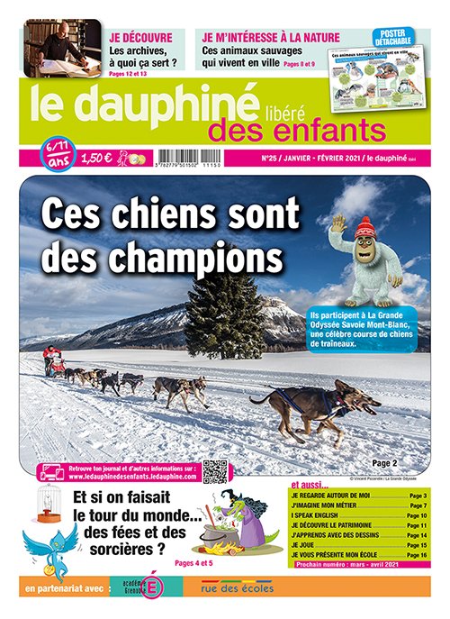 Le nouveau Dauphiné des #enfants arrive cette semaine dans toutes les écoles de l'<a href="/acgrenoble/">Académie de Grenoble</a> #éducation <a href="/education_gouv/">Ministère Éducation nationale</a> <a href="/lagrandeodyssee/">La Grande Odyssée VVF</a> <a href="/SavoieMontBlanc/">Savoie Mont Blanc</a>