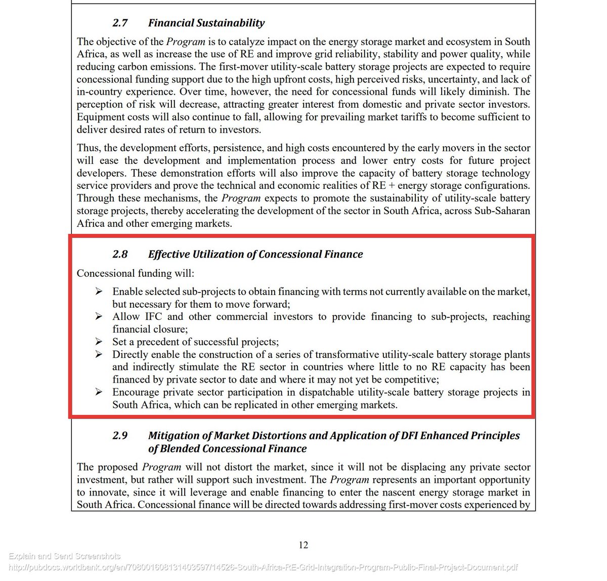 7/needs batteries at its centre. So Bushveld Energy, being S.A. based and focused on Africa, has a willing financier, who is prepared to lend at rates that remove any lasting cost parity issues."Set a precedent of successful projects."Absolute gold dust.