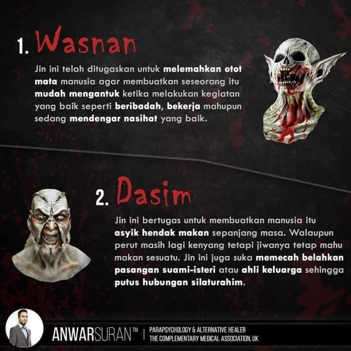 Jomkitamy's tweet photo. [ JomKitaKongsi ] - 10 Jenis Jin Yang Mungkin Berdamping Bersama Dengan Korang Semua 👻 #JomKita https://t.co/G37f51j3NK