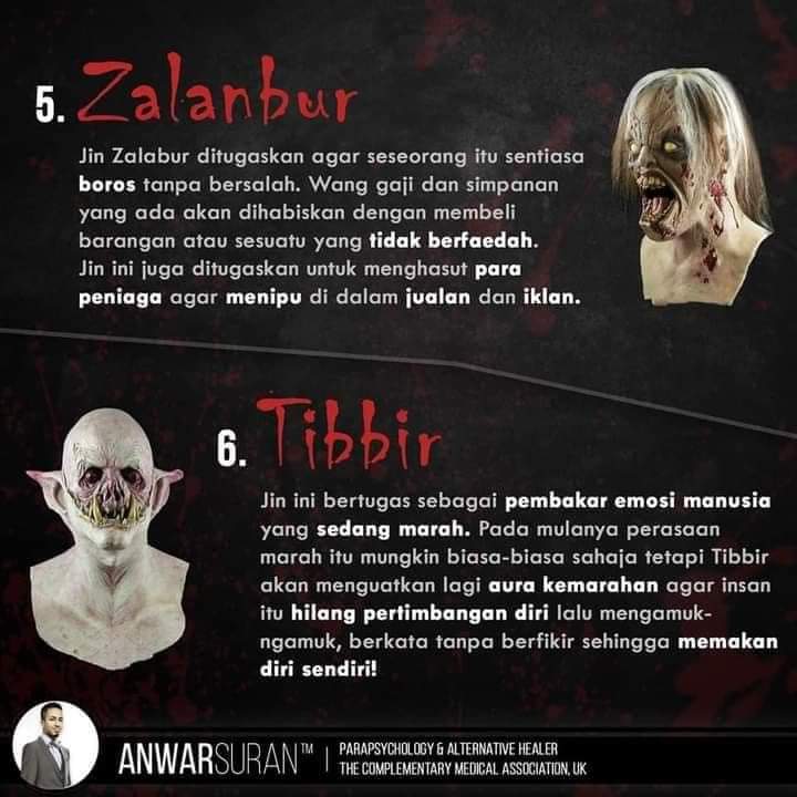 Jomkitamy's tweet photo. [ JomKitaKongsi ] - 10 Jenis Jin Yang Mungkin Berdamping Bersama Dengan Korang Semua 👻 #JomKita https://t.co/G37f51j3NK