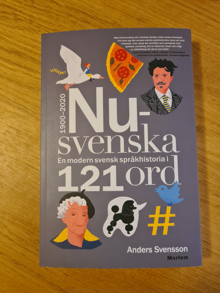 svenskhistoria's tweet photo. Inkommet till redaktionen: 
Anders Svensson: ” Nusvenska. En modern svensk språkhistoria i 121 ord” (@Morfem). https://t.co/X2sv3B6mKO