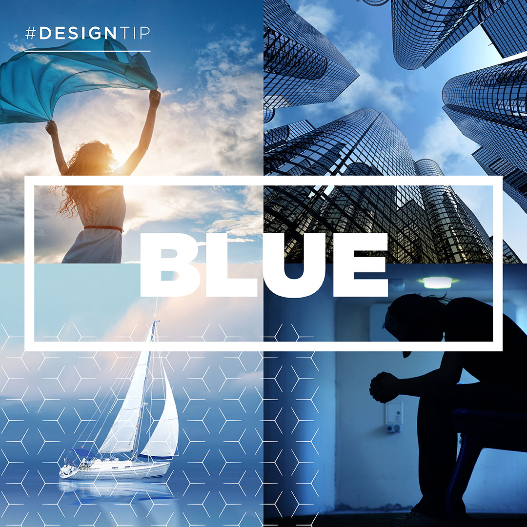 HopkinsComms's tweet photo. This week’s #colourtheory is devoted to blue! Blue is one of the most visible colours to the human eye. Light blues are refreshing, while dark blues are strong and professional. Ensure your shade portrays the right message. #blue #bluedesign #colourtips #graphicdesign #designtips https://t.co/fVB1B1DsRL