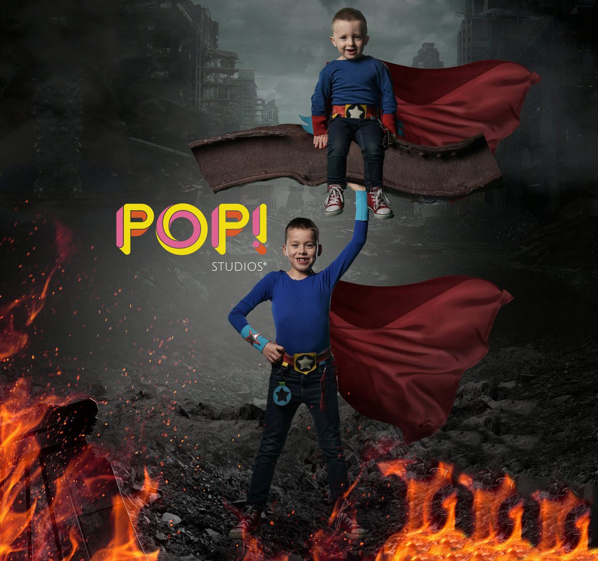 Colby and Rafe have got their morning P.E routines down to a fine art! What are your best home-schooling tips for your little heros?

#Superhero #MiniHero #PopStudios #love #portraits #ChildPortrait #Imagination #StudioLife #photography #Magic #Superheroes #SuperPowers