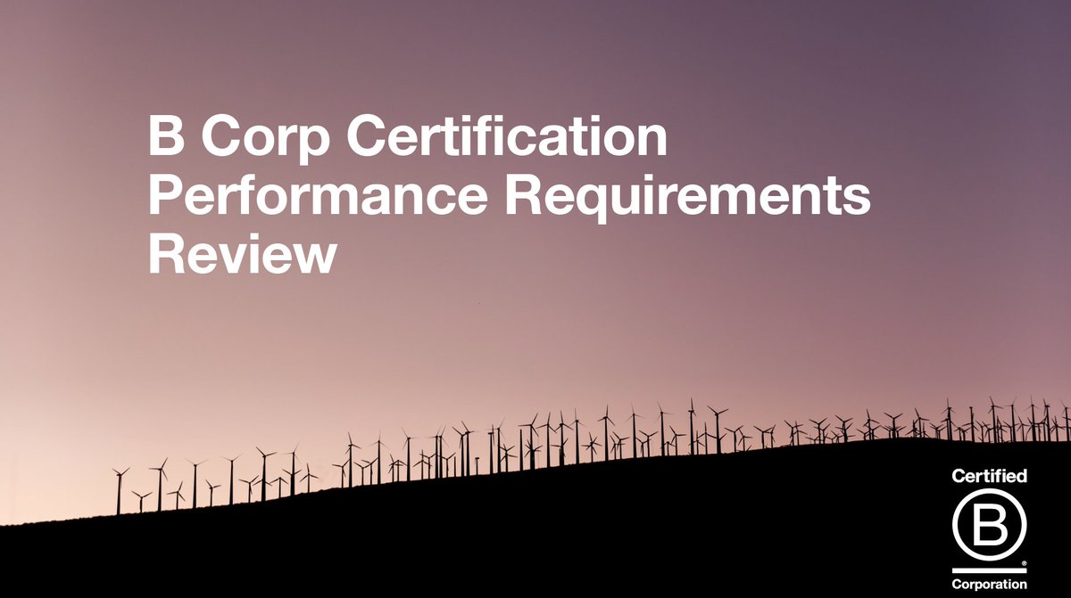 BCorporation's tweet image. We’re undergoing a review of #BCorp Certification requirements to determine if and how they need to change in the context of our global pressing challenges. If you’d like to help us reshape what good business looks like, check out our survey here: bit.ly/39EoSHC