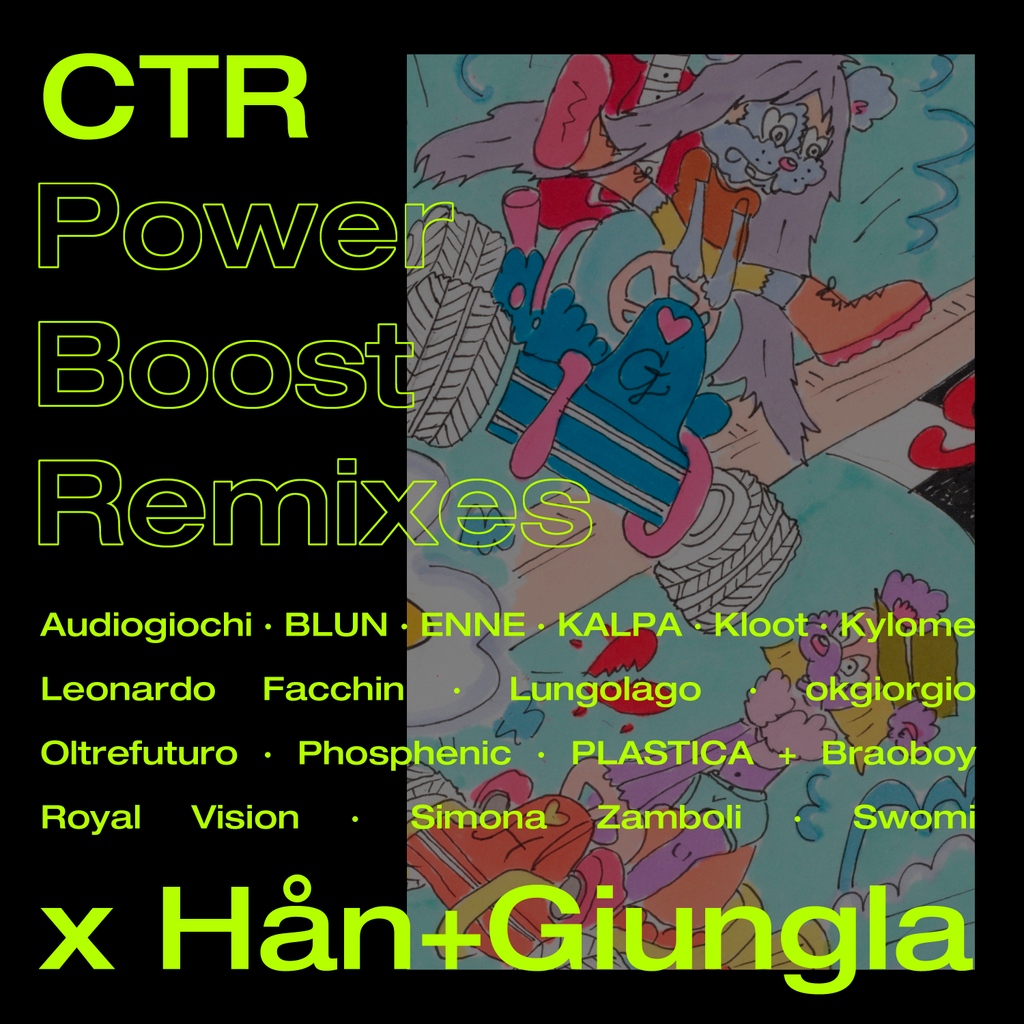 CTR - Power Boost Remixes by <a href="/songsbyhan/">HÅN</a> &amp; <a href="/giunglamusic/">GIUNGLA</a> is out now exclusively on <a href="/Bandcamp/">bandcamp</a>.

All proceeds will go to Restart - a safe space for music minds.

Thanks to all the artists involved in the project!

l8r.it/d0GQ