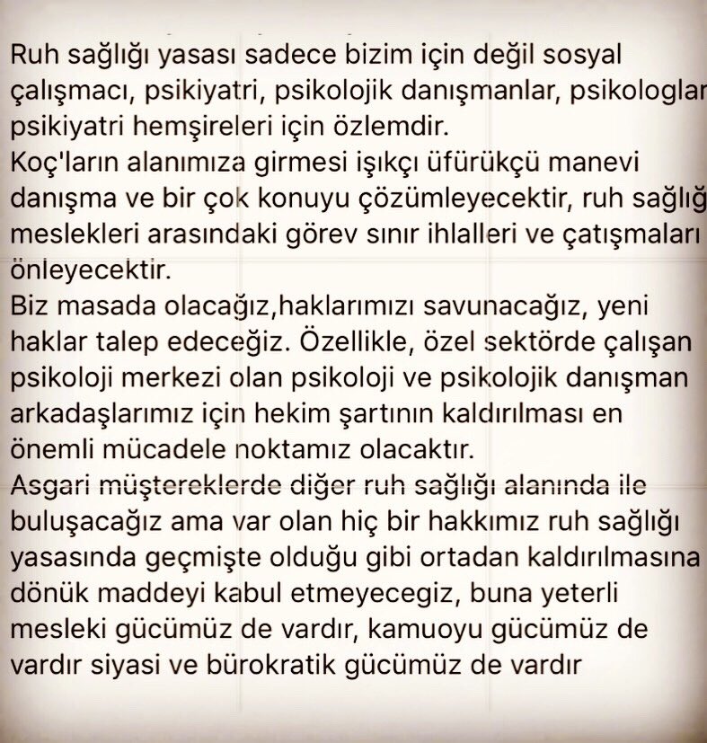 oguzozat's tweet photo. Ruh sağlığı yasası milletimiz için kazanç
Ruh sağlığı alan meslekleri için ise sorunları ve çatışmaları çözen halkımıza hizmet yasası olacağına inancımız tamdır https://t.co/nI9pbGShKa