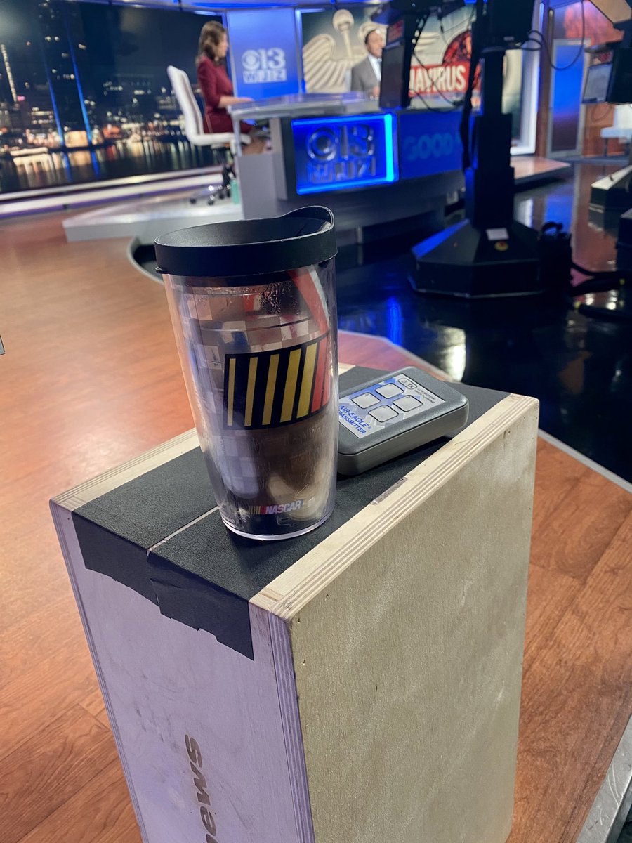 MartyBassWJZ's tweet photo. On weekends, as I Tweeted yesterday, mornings are coffee and smooth jazz. Must be Monday because it’s coffee and Studio A. #makingdoughnuts https://t.co/47uoVdHMew