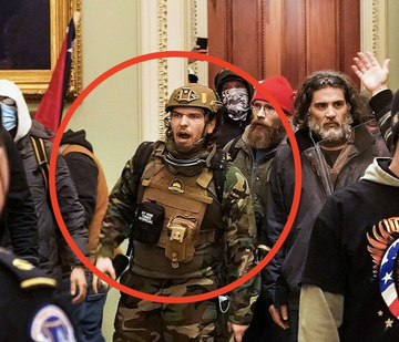 NaylorWelis's tweet photo. 'Cowboys for Trump' founder who vowed to show up armed to Biden's inauguration, University of Kentucky student who said 'idk what treason is' and heavy metal guitarist 'who hit cops with bear spray' are charged in Capitol riot.#CowboysForTrump https://t.co/fImrCckrAQ