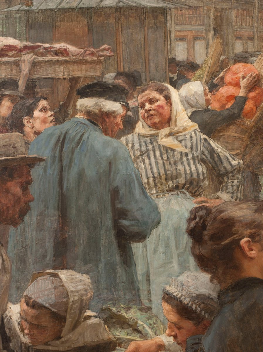 parismusees's tweet photo. 🎧#Podcast Chef d'œuvre du @PetitPalais_ , le spectaculaire tableau de Léon Lhermitte « Les Halles » restitue grandeur nature l'effervescence du marché principal de la capitale en 1895

Écoutez son histoire, par la conférencière Isabelle Duchange👉https://t.co/Le7xKLPNKU https://t.co/EklWZPxss2
