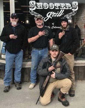 NaylorWelis's tweet photo. 'Cowboys for Trump' founder who vowed to show up armed to Biden's inauguration, University of Kentucky student who said 'idk what treason is' and heavy metal guitarist 'who hit cops with bear spray' are charged in Capitol riot.#CowboysForTrump https://t.co/fImrCckrAQ