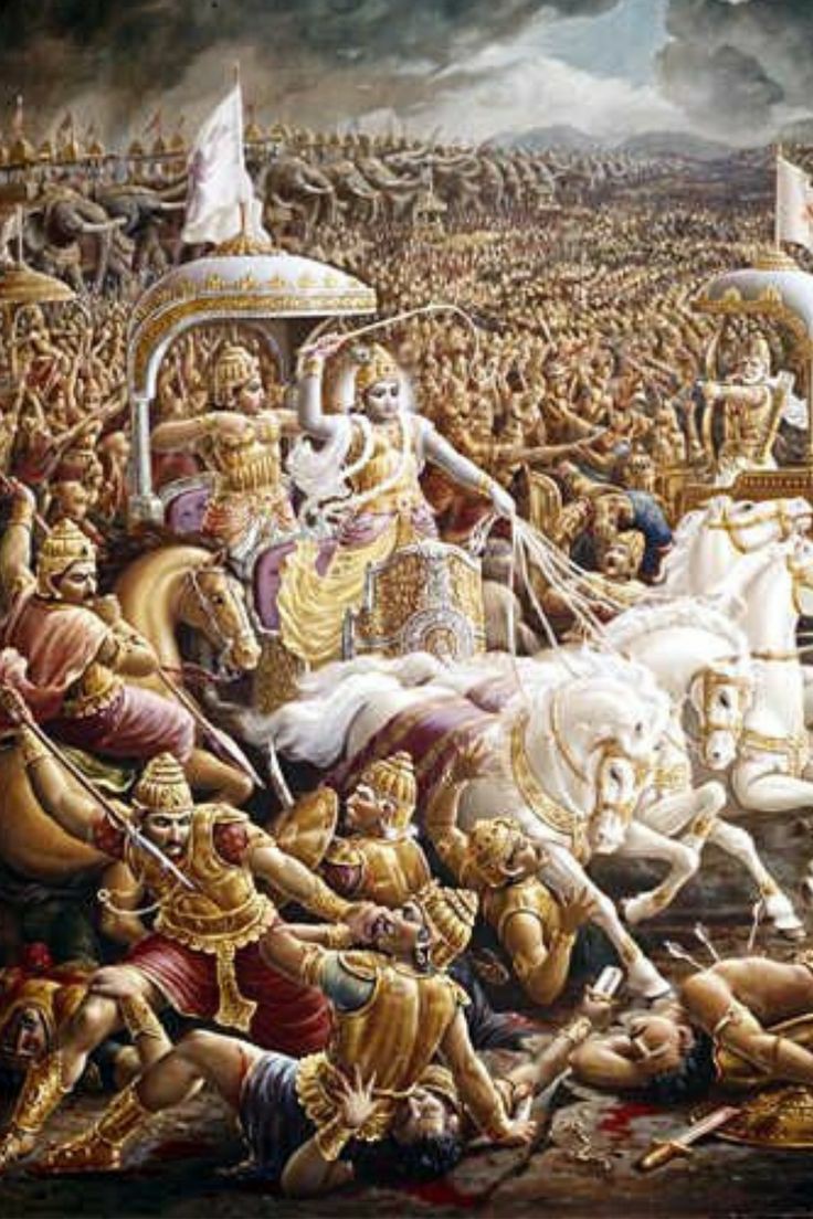 Just before the war started, lord krishna went to Kaurava camp with an aim to broker peace to avoid a confrontation. There too Duryodhan tried to imprison lord krishna forcing the lord to display his “vistaar” swaroop or massive form.(8)