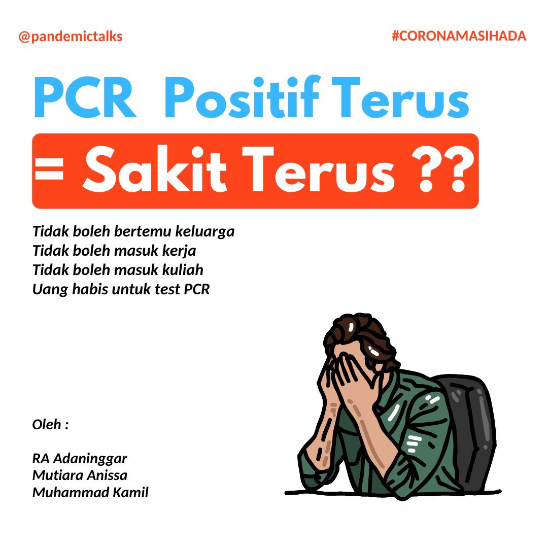 kamilmoon's tweet photo. Sudah sembuh tapi hasil tes PCR masih positif, kenapa ya?

Berikut ringkasan dari tim PandemicTalks :
(1/5)

Cc. @firdzaradiany https://t.co/im8H8GsjLI