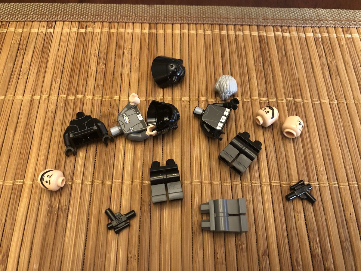 Section 10 will complete the Death Star. I don’t know about y’all but I’m always fighting rushing thru and slowing down to enjoy it more.Our last 3 figures are Grand Moff Tarkin - the commander of the initial Death Star - and two generic Space Nazis with big helmets.  #LEGO  