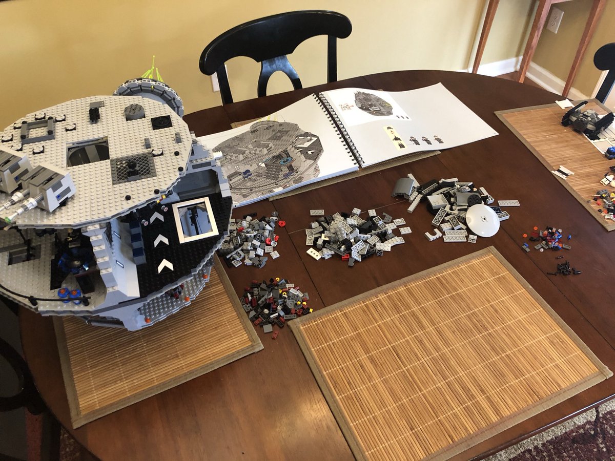 Section 10 will complete the Death Star. I don’t know about y’all but I’m always fighting rushing thru and slowing down to enjoy it more.Our last 3 figures are Grand Moff Tarkin - the commander of the initial Death Star - and two generic Space Nazis with big helmets.  #LEGO  