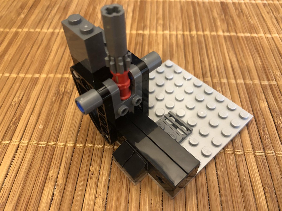This first mechanism has a lot of moving parts and gears and axles. Pull out the number of parts for each step, it’s easy to miss something! The base has these angle brackets, but they’re fixed in place.  #LEGO  