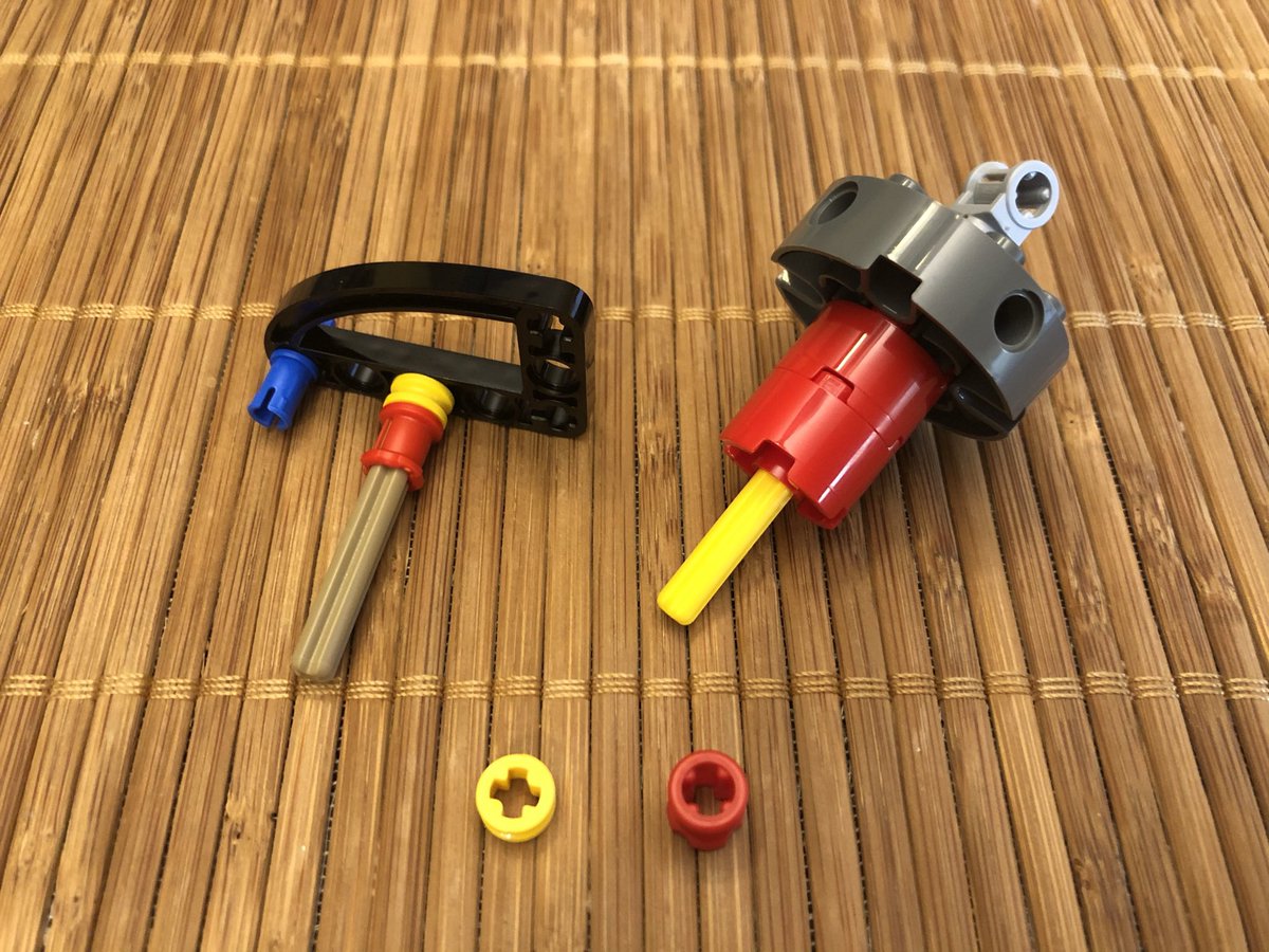 This sub assembly gets built on another angle bracket, and is then attached to the base. You can see it kind of saga, cause I forgot that gear Below the unit goes some control consoles and a giant switch.  #LEGO  