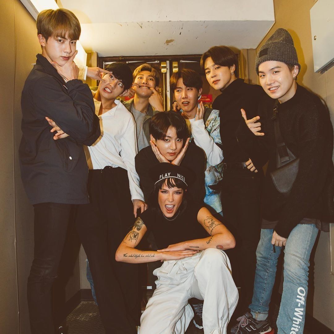 Kpop meets western celebs...Bts x Halsey, Bts x John Cena, Suga x Max, Jhope x Becky G
