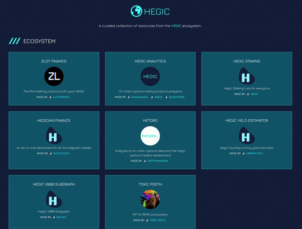 Hegic completed a very successful initial bonding curve offering (IBCO). It guaranteed the same price for all participants, effectively cementing a pseudo price floor while also increasing/decreasing the token value linearly to the number of participants. Raised >31k  $ETH(7/16)