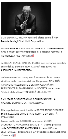 FioriFlavio's tweet photo. ma che palle........
contrordine, #TrumpOut non si toglie dai maroni il 20/01
il prossimo appuntamento per i #Quaion è il 4 marzo per la sua restaurazione......
la broda s'allunga 🙄🙄🙄🙄🙄🙄 https://t.co/W8VuQCA5RH
