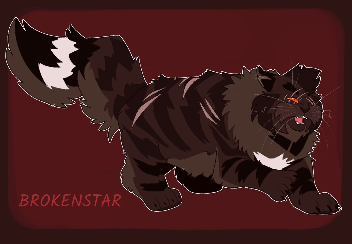 twilidramon's tweet photo. Brokenstar (or Brokentail) for @theclandom's #wcotw! https://t.co/B78MTowbXu