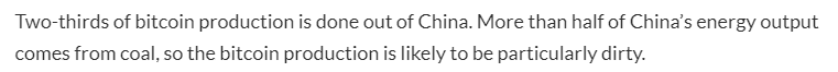 Only a wholly uncritical mind would take dubious research like this and double down on a bad take. China's policy has largely veered towards keeping miners out of the 'steady' power grid that runs on coal simply because other productive industries are given preference by the CCP.