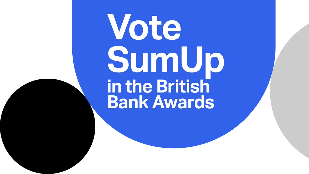Vote SumUp in the British Bank Awards.