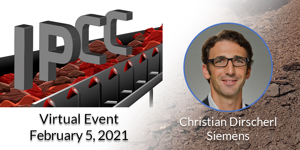 im_mining's tweet photo. Another top speaker for our virtual #IPCC day Feb 5 ahead of the June physical event; Christian Dirscherl, @siemensindustry VP Mining/Excavation/Transport will present '#Gearless #drivesolutions for #mining #conveyor systems' Register at: https://t.co/XQUUGIaZu0 #inpitcrushconvey https://t.co/FIpZnOhzij