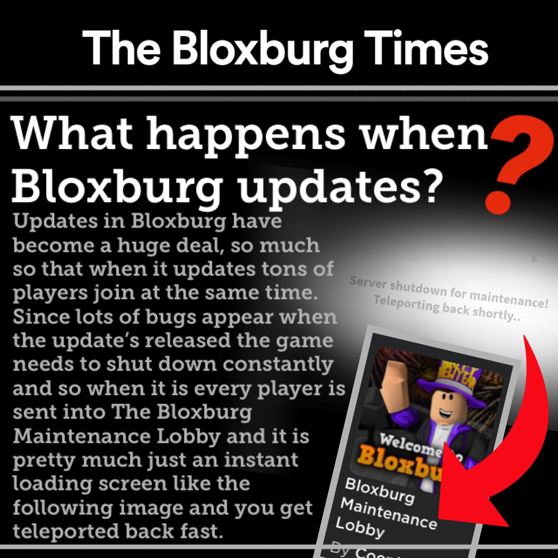 The Bloxburg Times On Twitter What Happens When Bloxburg Updates Read More Below Https T Co 2pluqucb7q Twitter