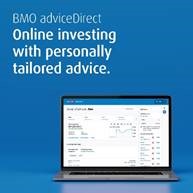 Make smart trading decisions with BMO adviceDirect, an online trading platform that helps keep your portfolio on track with personalized buy/sell recommendations and advice from licensed advisors. Get in touch with me to learn more about adviceDirect! bit.ly/35EJRJ5