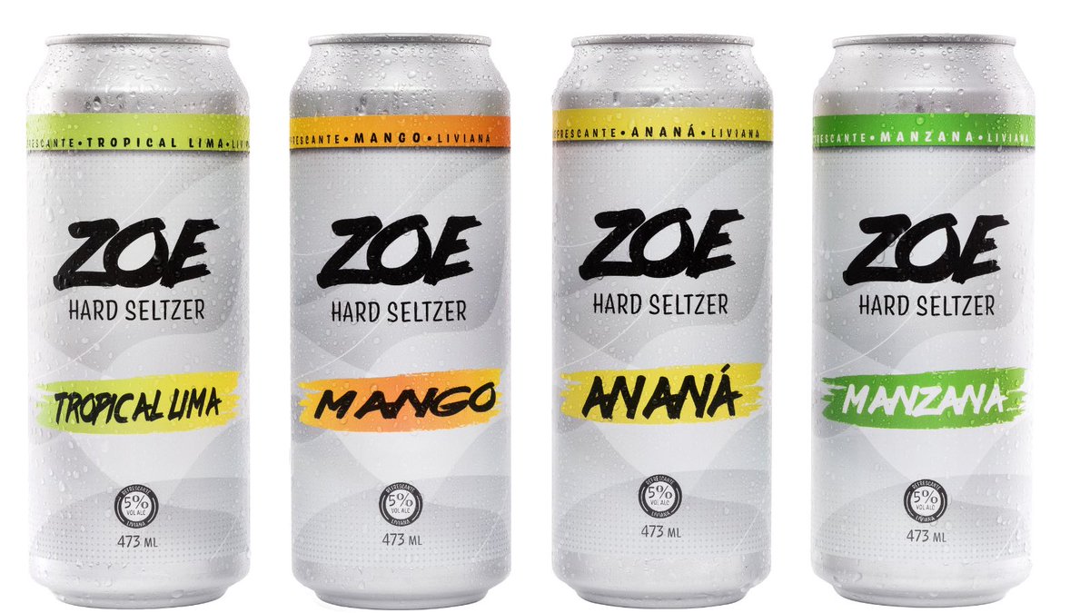 zoehardseltzer's tweet image. Agua carbonatada, 5% Alcohol y un toque de sabor frutal.

#hardseltzer