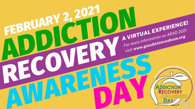 Recovery_GC4R's tweet photo. Join the Georgia Recovery Community for Addiction Recovery Awareness Day on 2 February via Zoom and FREE. Please register here: https://t.co/PsBtHBxZSG…

#garecovers  #recovery #georgia #hopedealers #gapol #arad2021 https://t.co/pJ0NDVLcWA