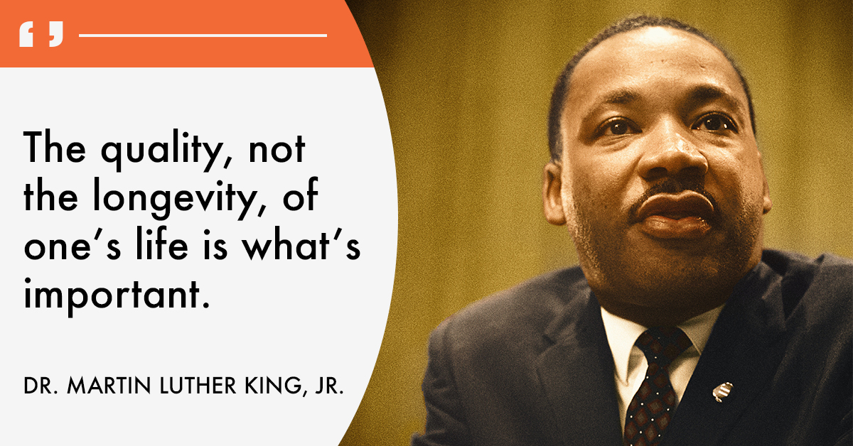 On MLK Day 2021, Dr. King's words still resonate with all of us.