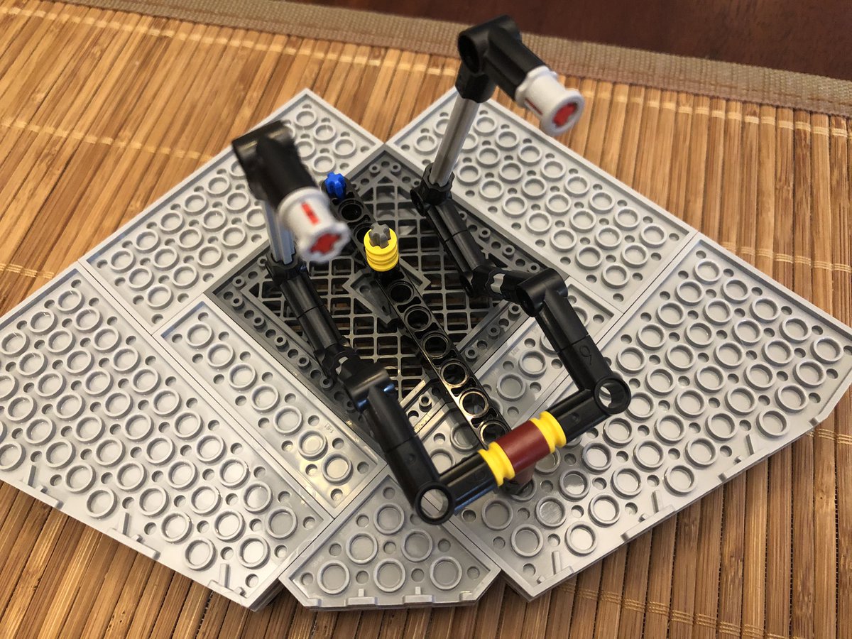 It’s a crazy looking gantry system. You might have figured out what it does, but we will see it later.With all four quadrants installed, section 9 is complete!  #LEGO  
