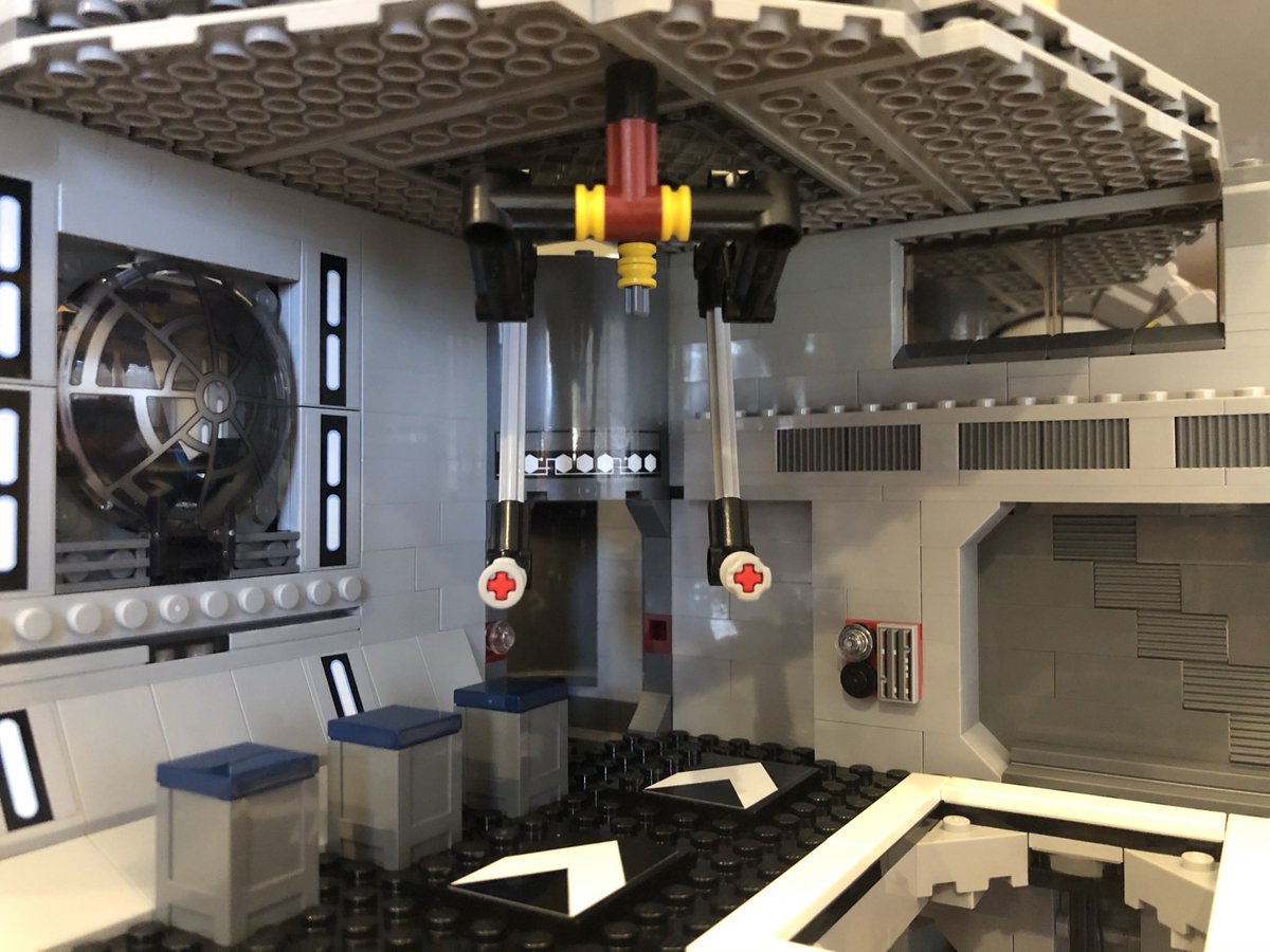 It’s a crazy looking gantry system. You might have figured out what it does, but we will see it later.With all four quadrants installed, section 9 is complete!  #LEGO  