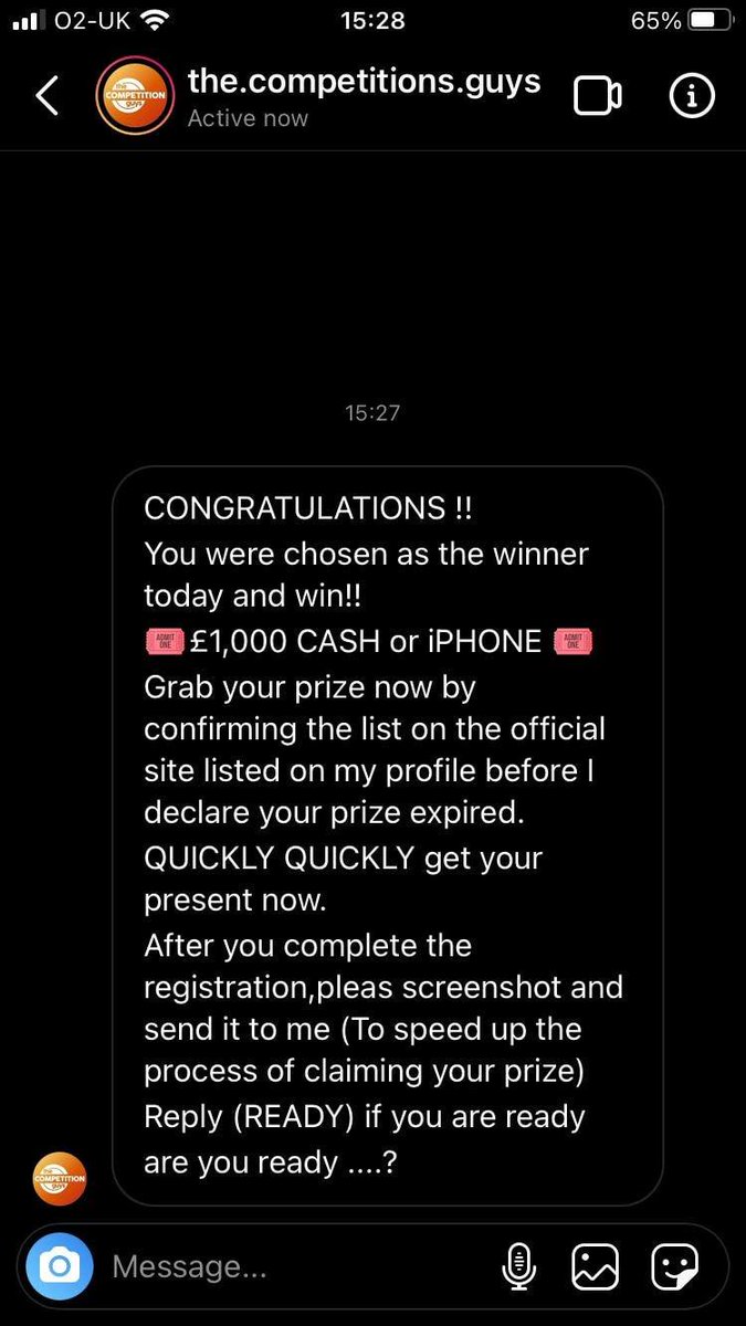 T_C_G_Official's tweet photo. 🚨 Fake Page Alert🚨

It's fairly common in the competition industry for people to try &amp; imitate competition pages in an attempt to trick people. Please ignore, block &amp; report these fraudsters! 

https://t.co/xq6HBVuxD2 https://t.co/kGnisAjES9