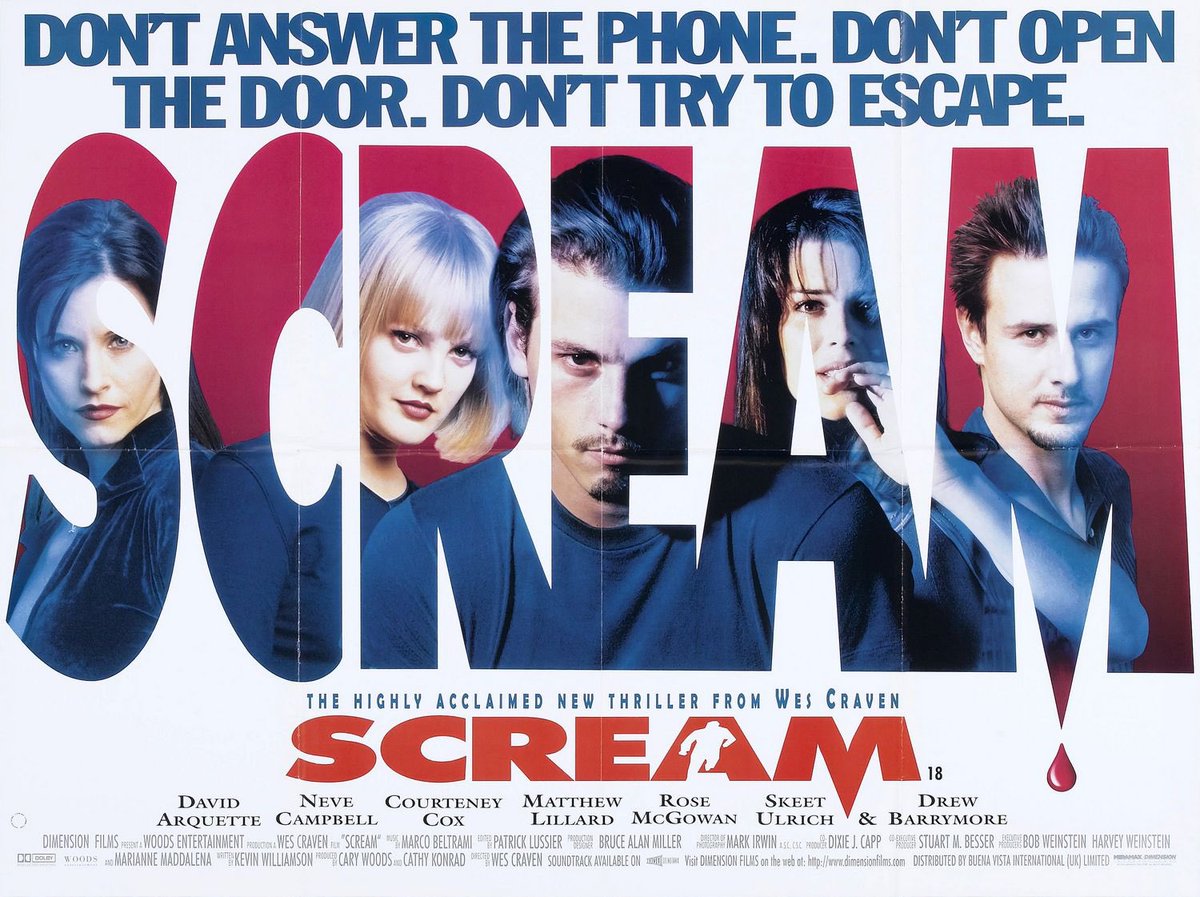CINEMAGEMS's tweet photo. Alternate posters for Scream (1996) https://t.co/uR70CpuIm2
