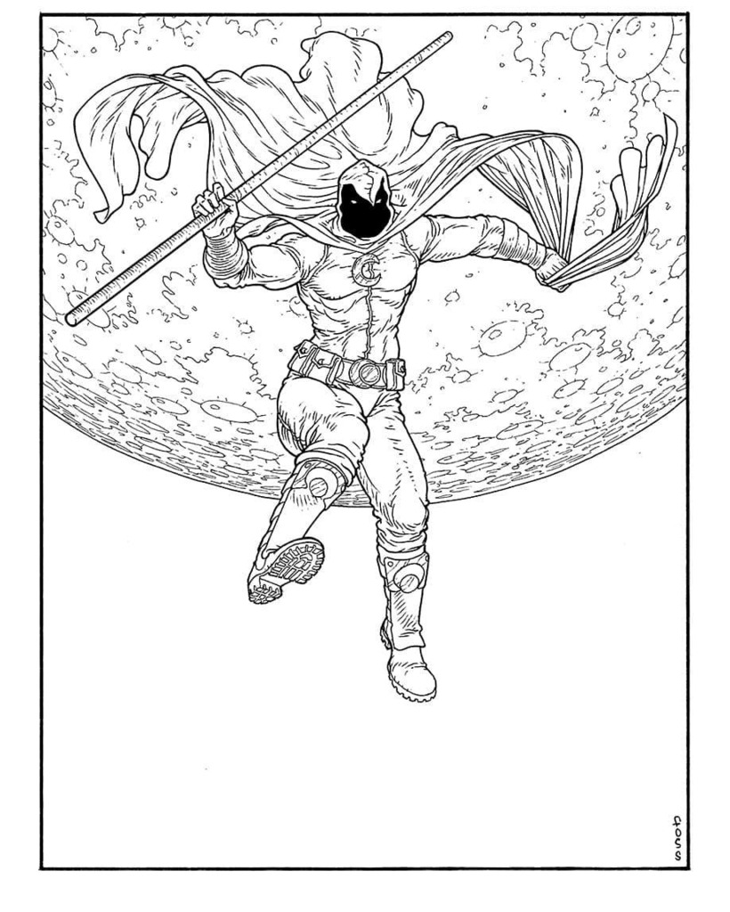 Moon Knight Coloring Pages