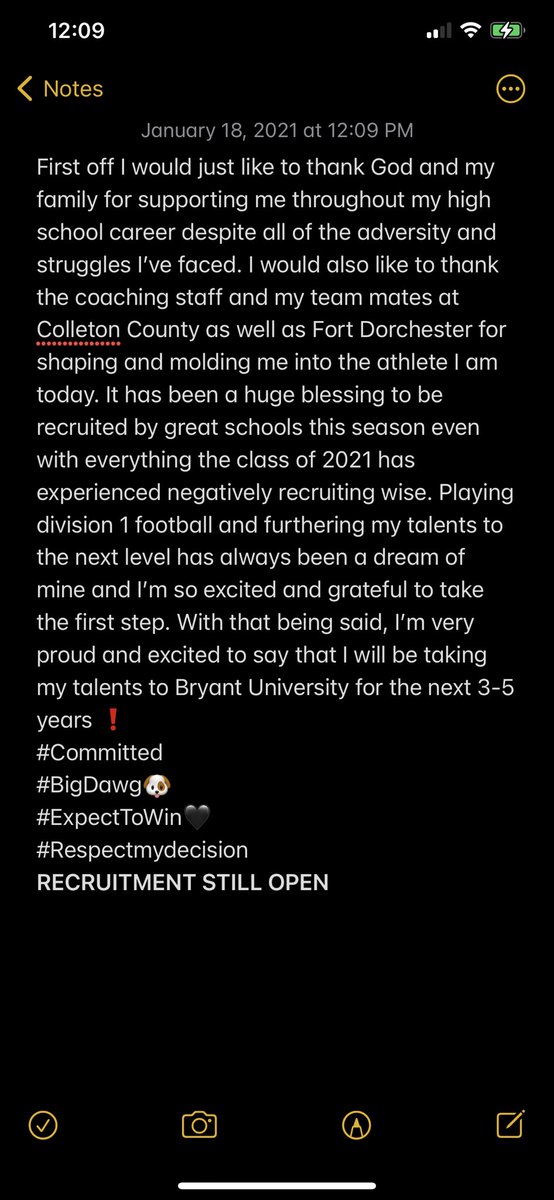 JalenLevine's tweet photo. COMMITTED🤞🏽@FDpatriots @HighSchoolBlitz @BryantUFootball @StevenD513 @CMerrittMT @CoachBarese1 @OutlawBlitz @SoSportsCentral @RichieAltman 
#recruitmentstillopen https://t.co/gvIBxZFZGL