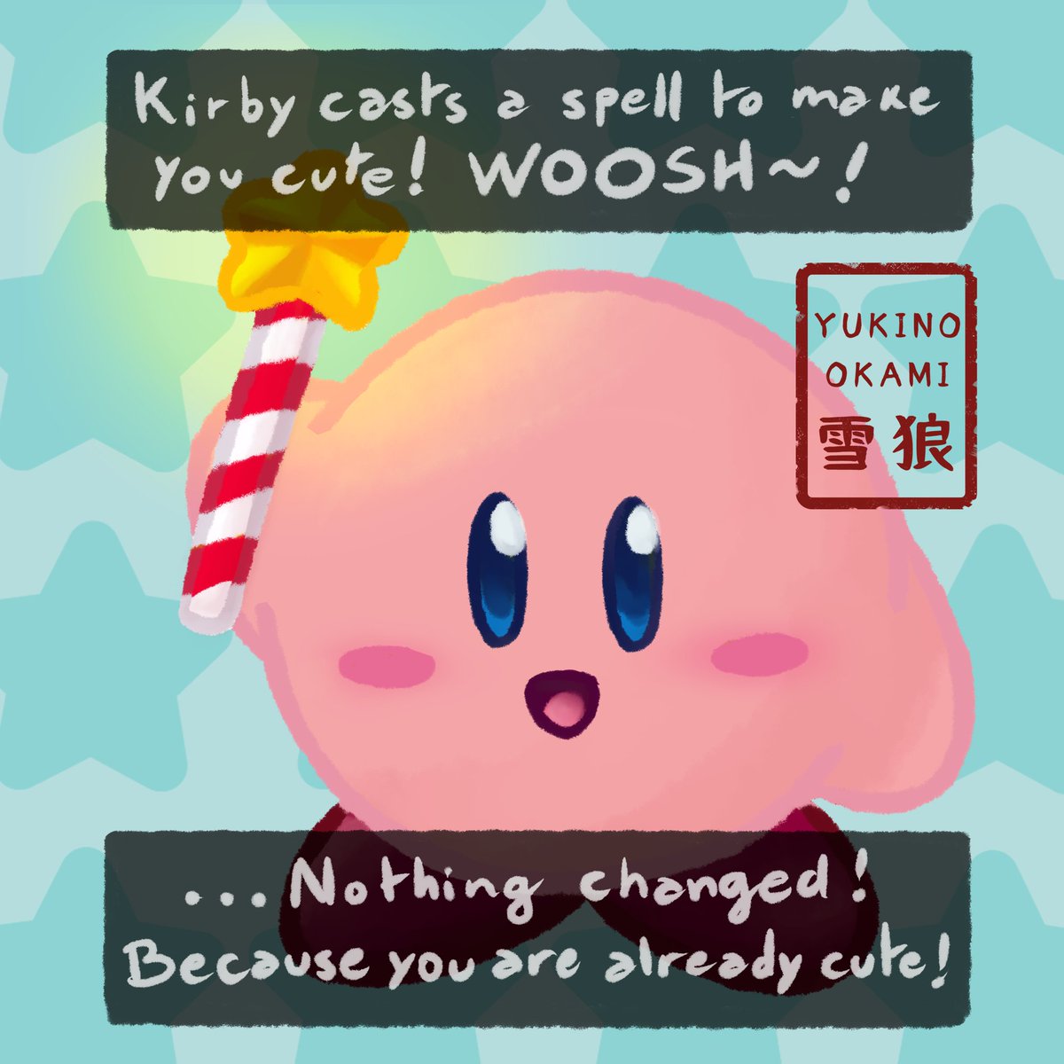 YukinoOkami's tweet photo. Tag someone cute!
.
.
.
#cute #kirby #fanart #wholesome #wholesomememes #nintendo #supersmashbros #kirbyseries #imreallybadathashtags https://t.co/aWCgjpg9Tl