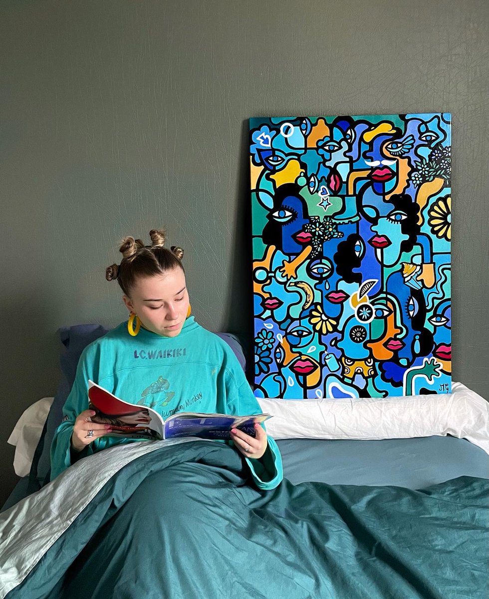 marion0829's tweet image. Ma dernière peinture + des peintures récentes, je pose ça là, n’hésitez pas à partager 🌞
Insta : gobym_