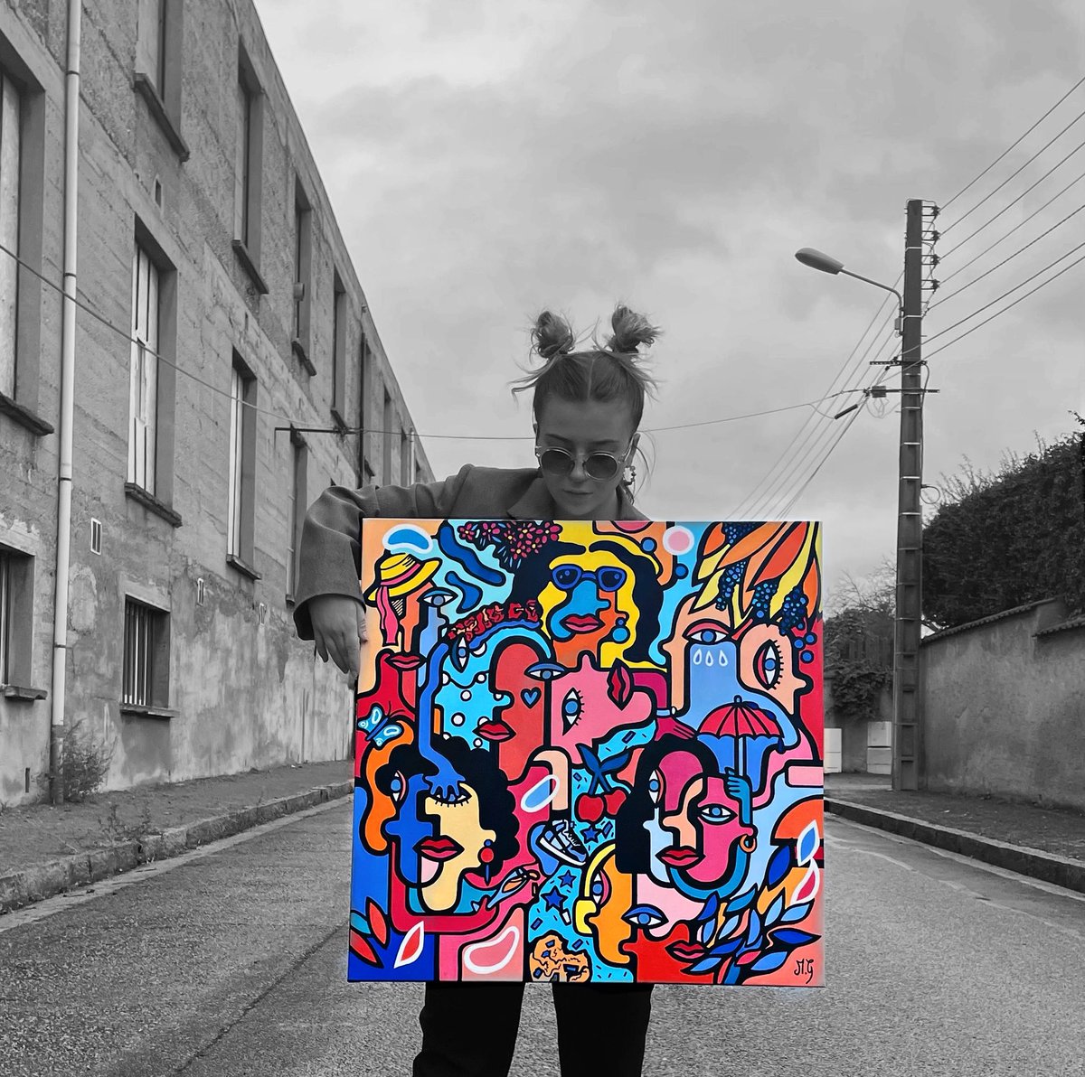 marion0829's tweet image. Ma dernière peinture + des peintures récentes, je pose ça là, n’hésitez pas à partager 🌞
Insta : gobym_