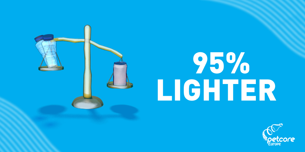 Why is PET so sustainable? PET melts at a much lower temperature and is 95% lighter than packaging alternatives, reducing transport and energy emissions. 🪶

Discover more👉bit.ly/3svlBmg