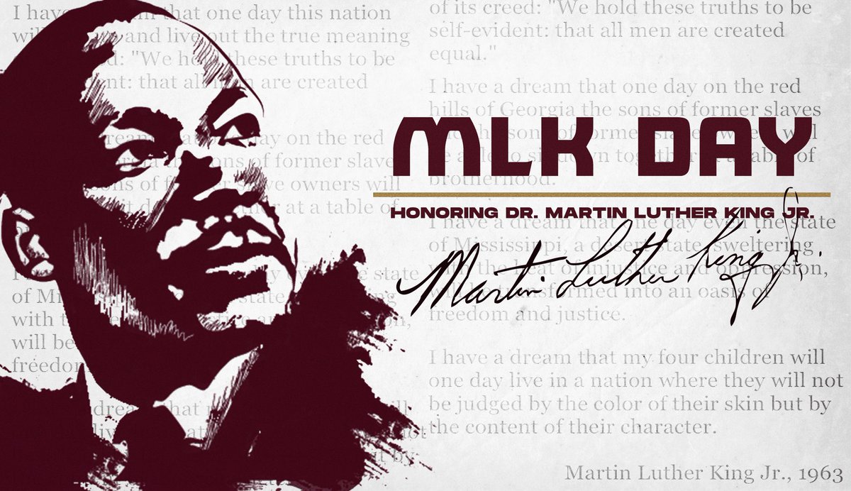 CW__football's tweet photo. Today we celebrate the life and legacy of Dr. Martin Luther King, Jr. We all share the Dream... https://t.co/gNEEnlRbEP