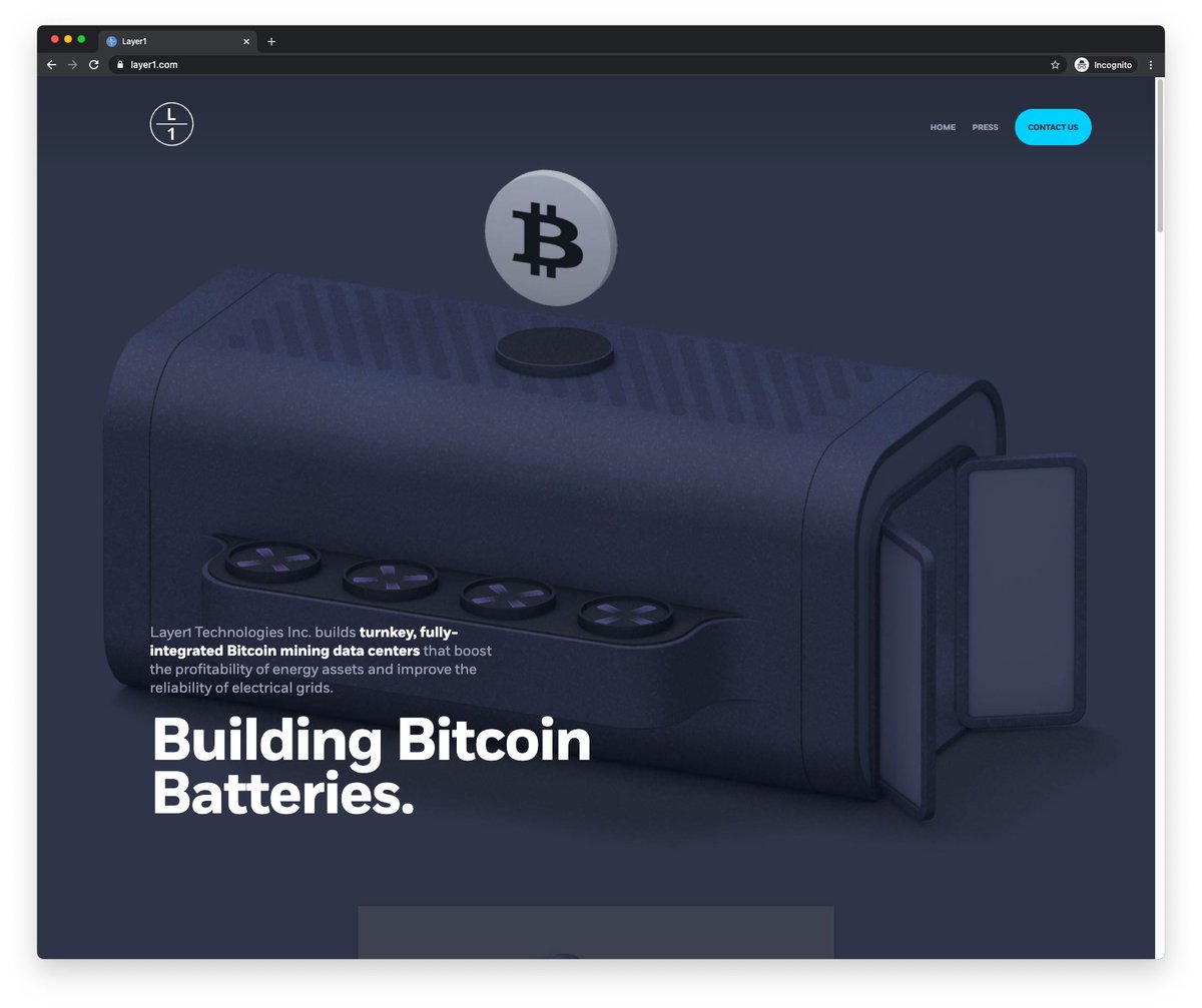 I'm not an investor, but this is Layer1's model: using BTC to smooth out demand on the grid.Mining may actually *improve* economics of renewables because it turns random spikes in supply (eg windy days) into BTC when demand doesn't spike in concert. https://layer1.com/&nbsp;