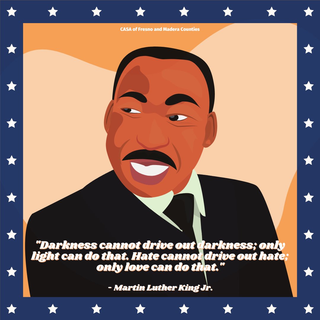 On #MLKDay we wish to leave you with this profound quote from Dr. King: "Darkness cannot drive out darkness; only light can do that. Hate cannot drive out hate; only love can do that."