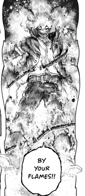 Dabi is a man in his mid 20s. He is completely, and utterly responsible for his own actions. We still find serial killers culpable for their actions no matter how abusive their upbringing. And that's just what Dabi is. A Serial killer who gets absolved of agency by his stans.