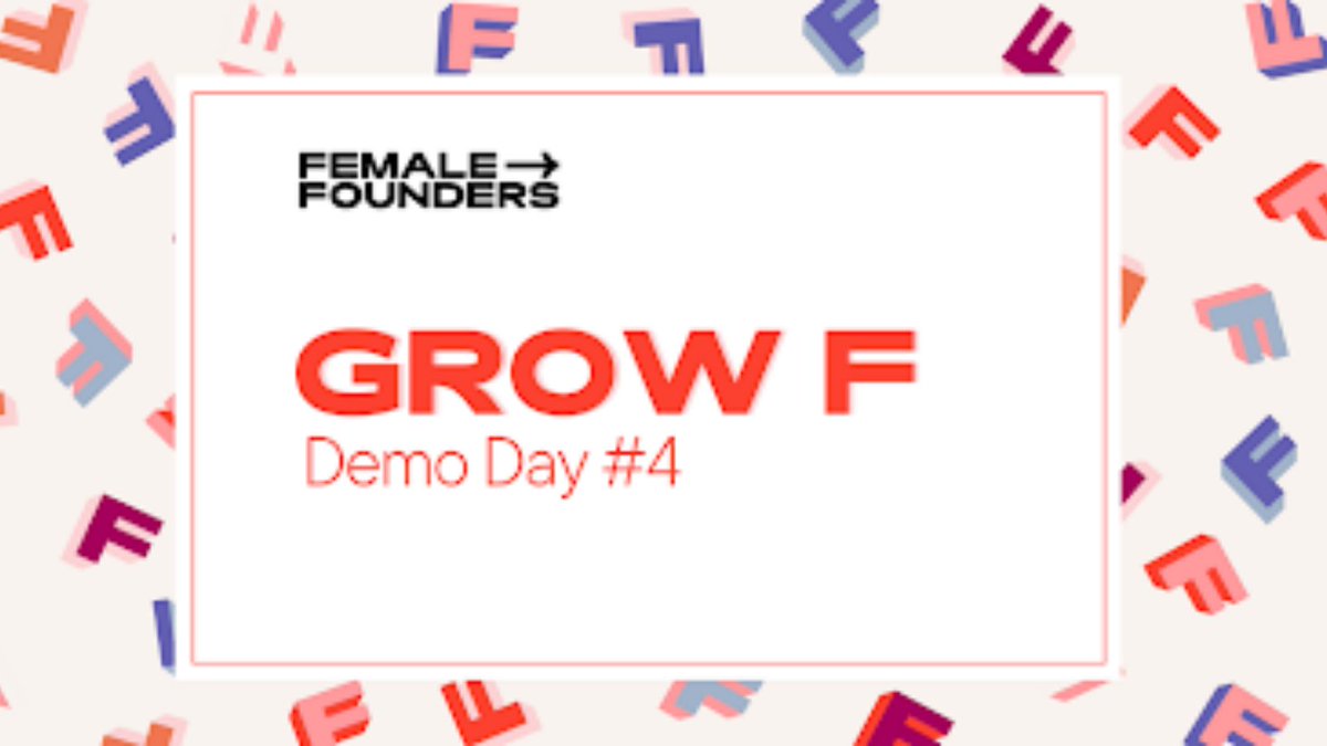Female Founders celebrates the fourth Demo Day of Grow F. Sign-up to see 10 promising startups and their investment opportunities!

Register to attend here: bit.ly/3btVN44 

#femalefounders #demoday #femaleventures #women #entrepreneurs